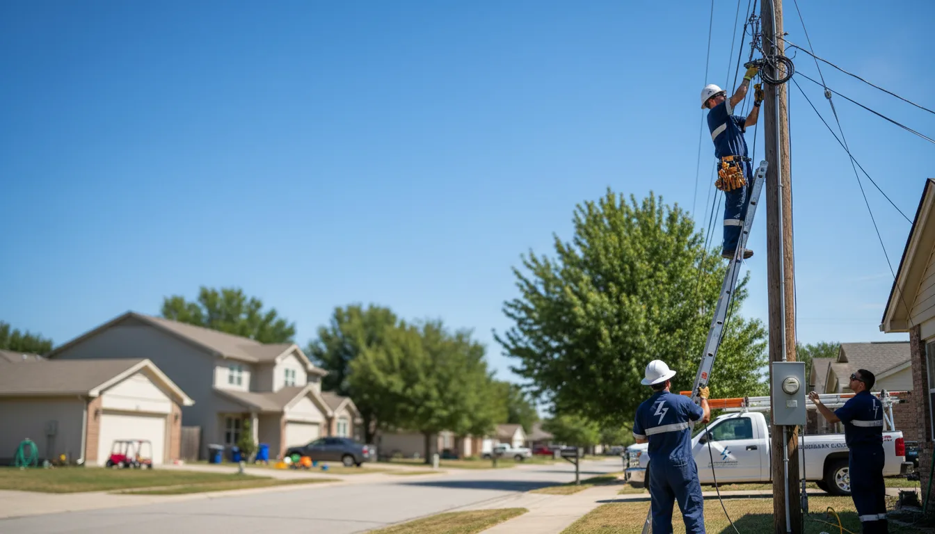 Residential electrician providing installation services in Busy, KY